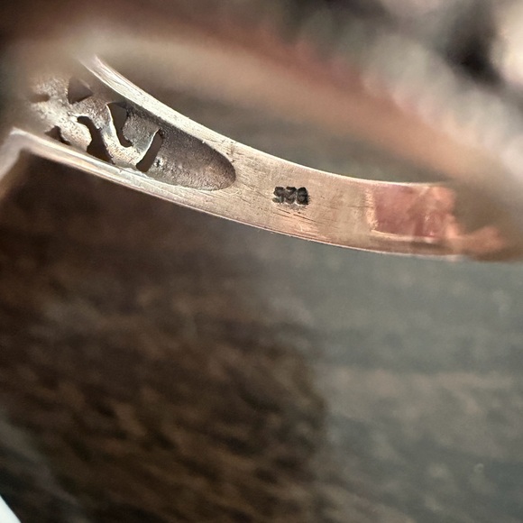 Vintage 925 Silver with Citrine ring - Picture 5 of 5